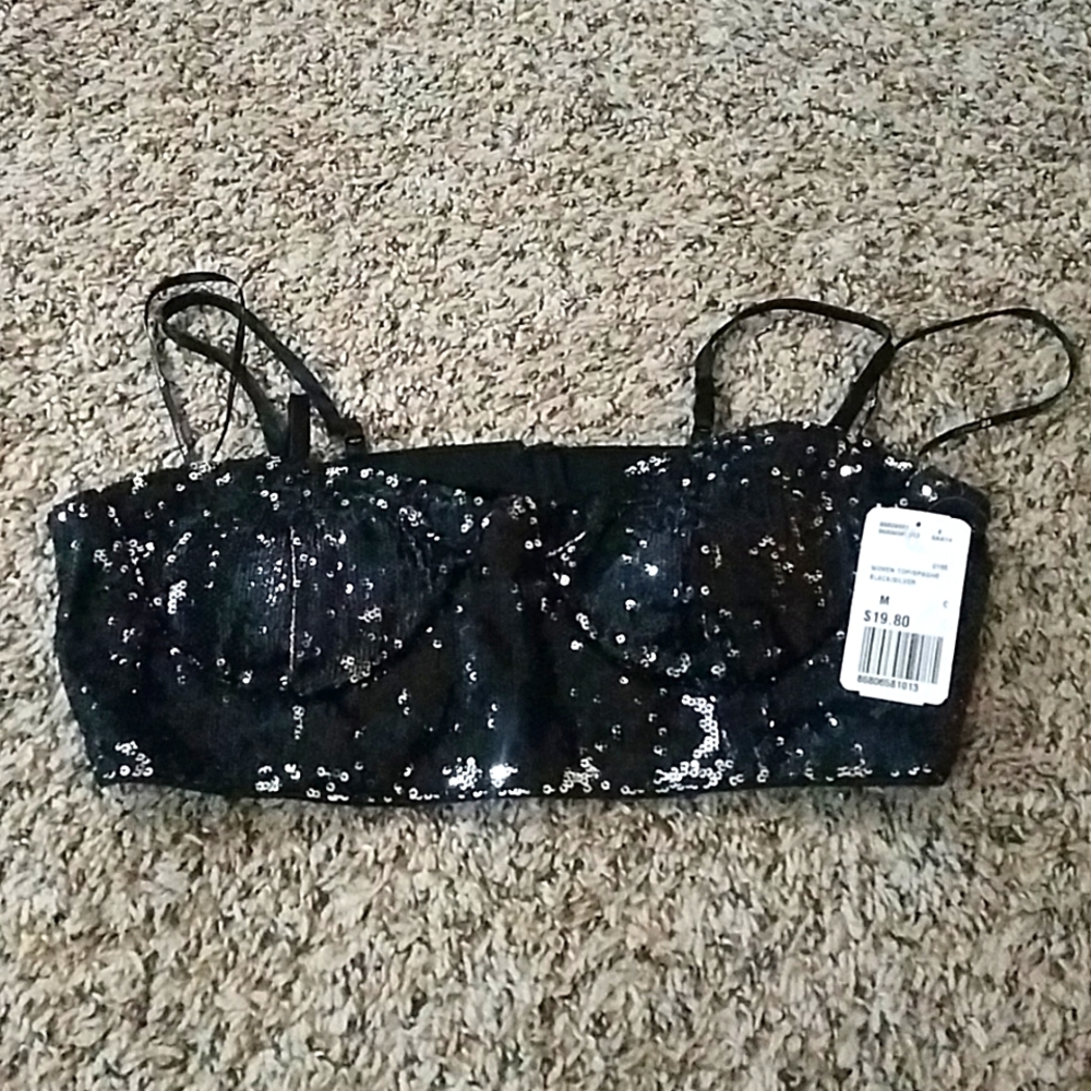 NWT Forever 21 Sequin Bra Top